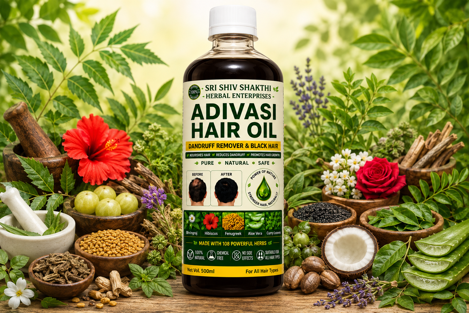 SRI SHIVASHAKTHI HERBAL HAIR OIL🌿