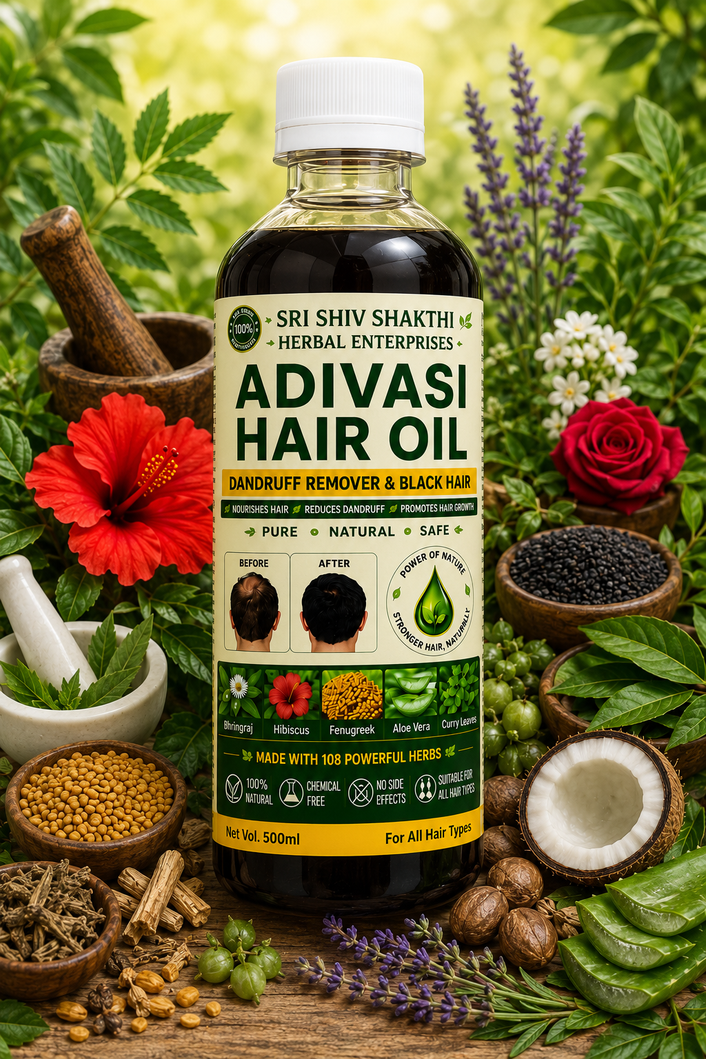SRI SHIVASHAKTHI HERBAL HAIR OIL🌿
